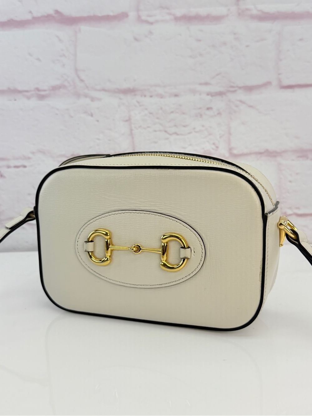 Gucci Horsebit 1955 Cream Camera Small Crossbody Bag